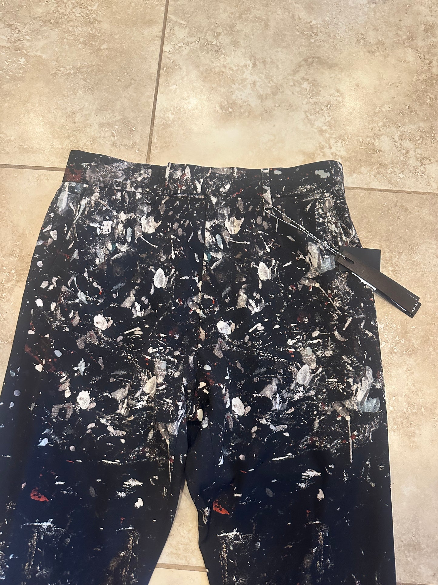 Amiri Paint Splatter Flare Jeans