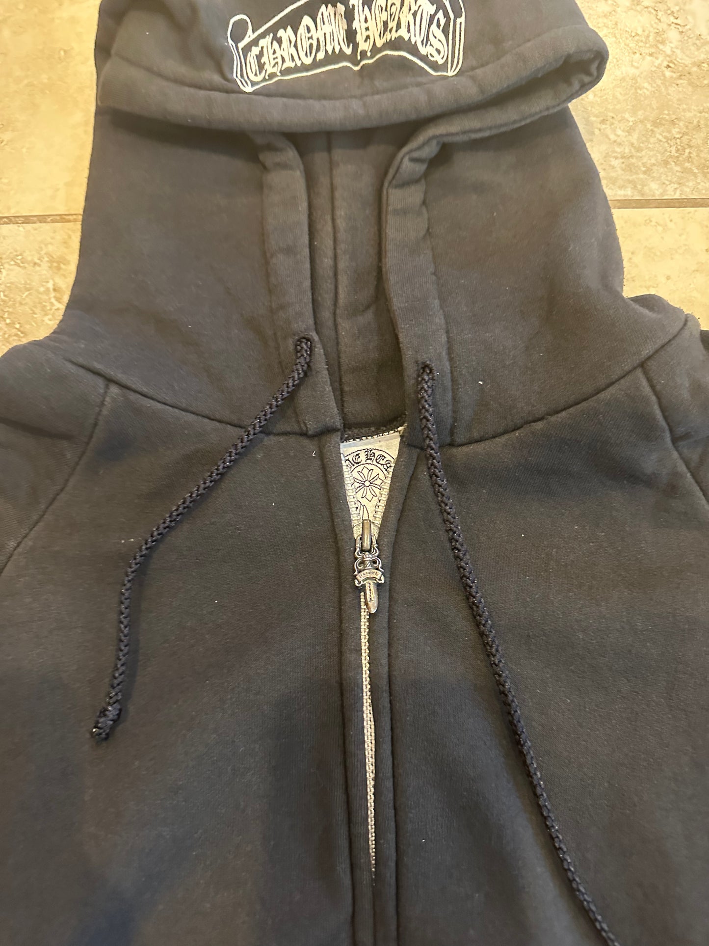 Chrome Hearts Vintage 80’s dagger Zip Up Hoodie