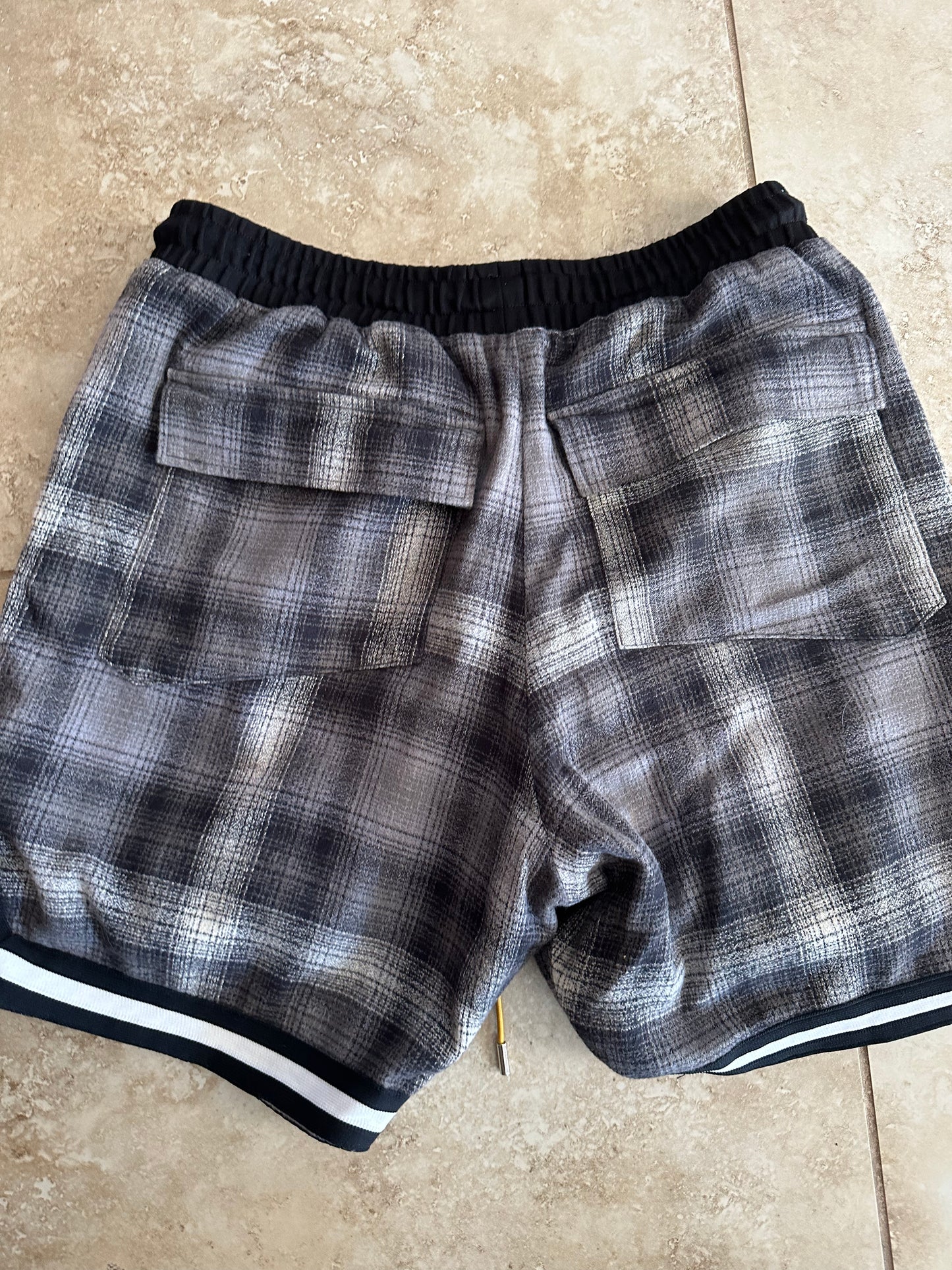 Rhude Flannel Print Shorts