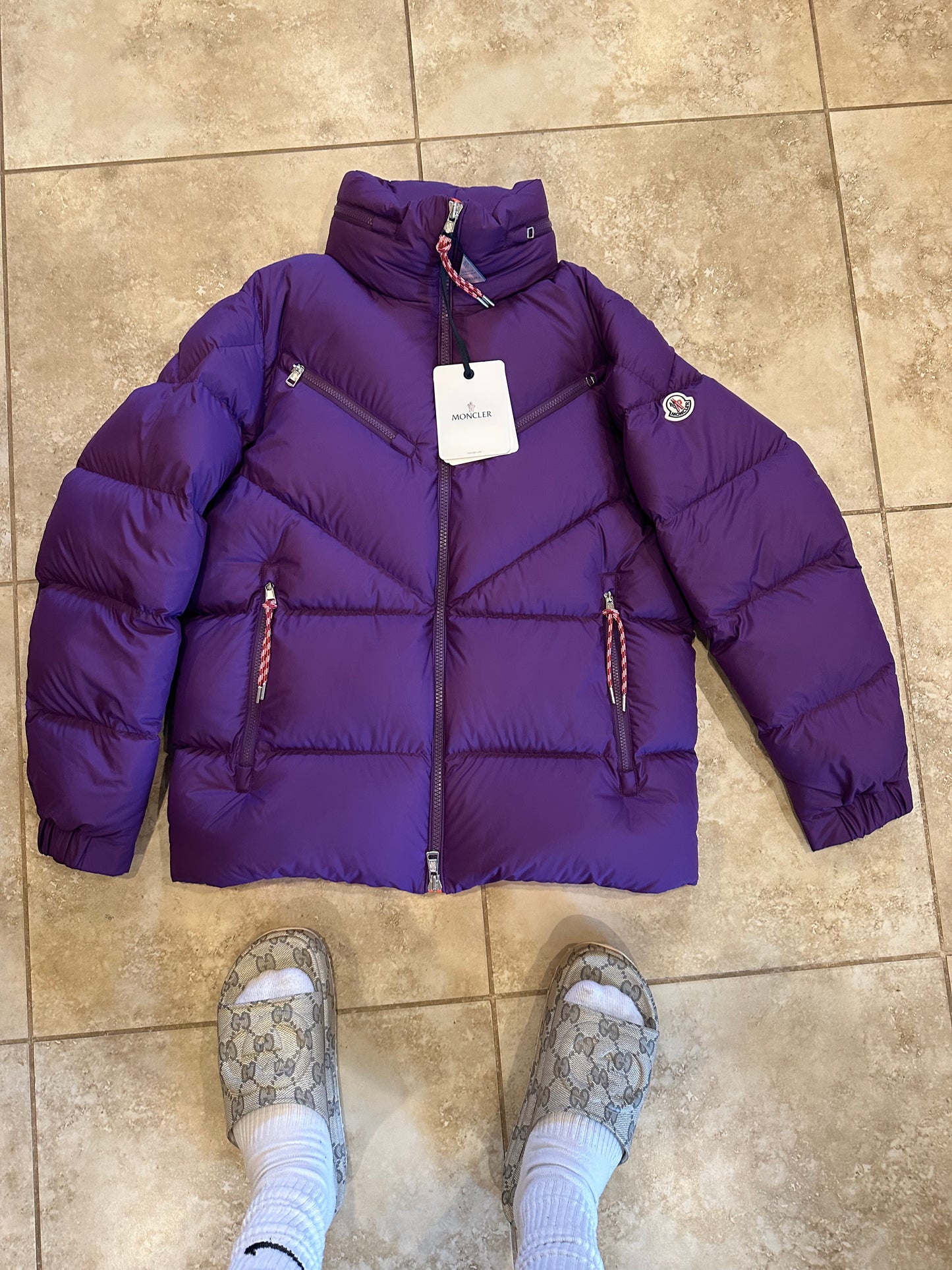 Moncler Purple Puffer Jacket