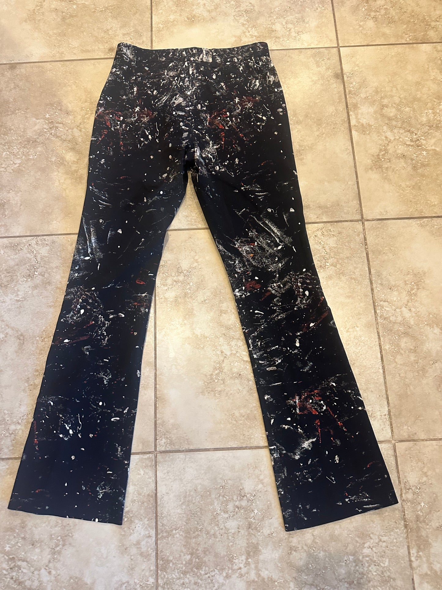 Amiri Paint Splatter Flare Jeans