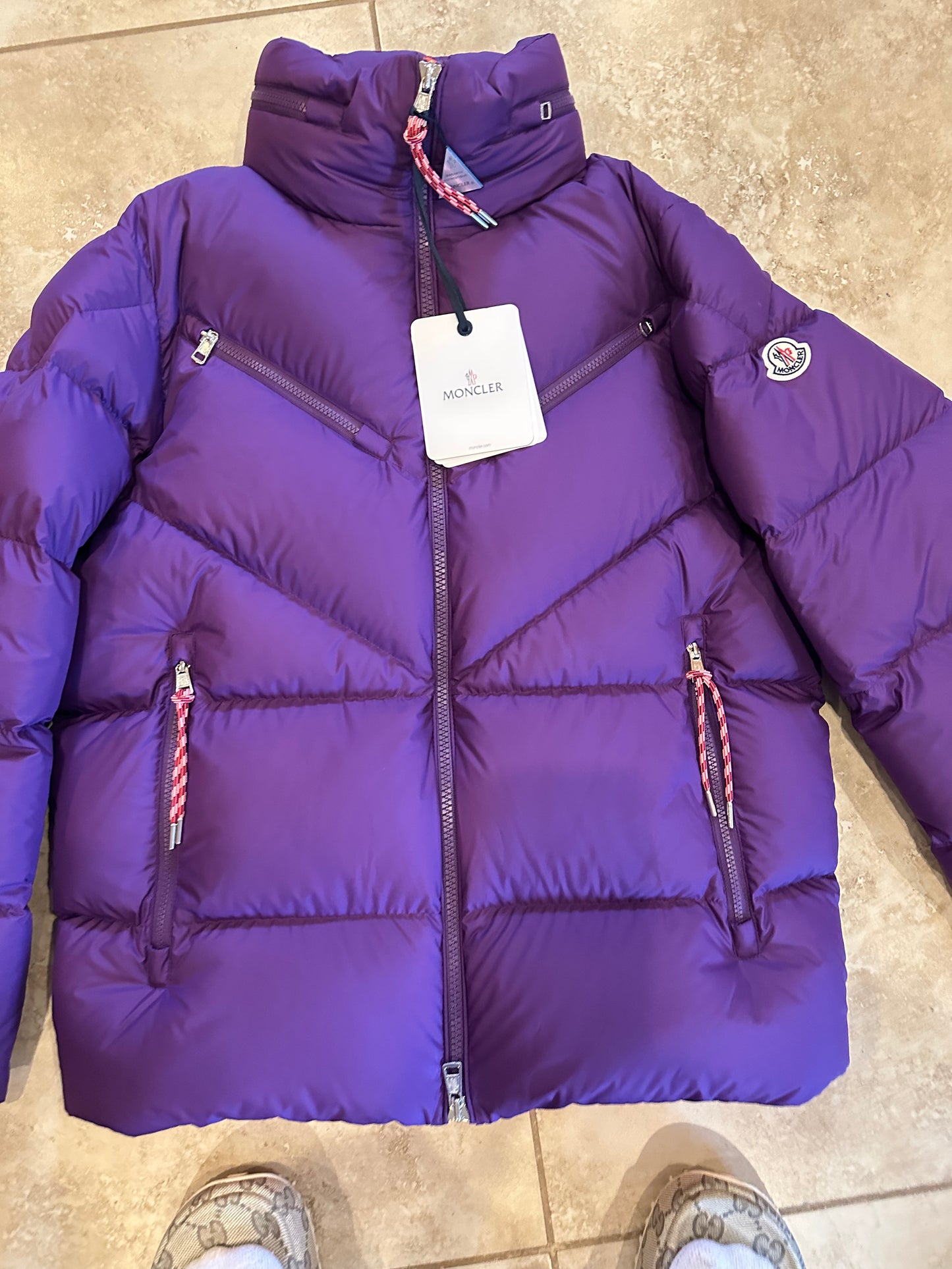 Moncler Purple Puffer Jacket