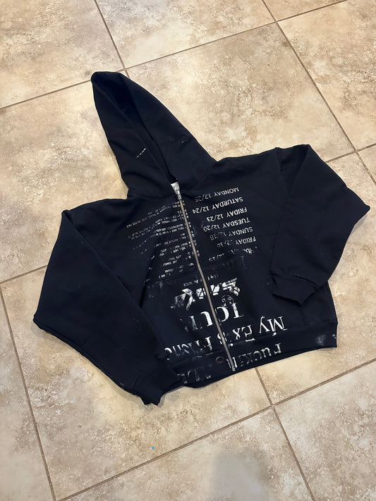 Sicko Born From Pain 1of1 Zip Up Hoodie