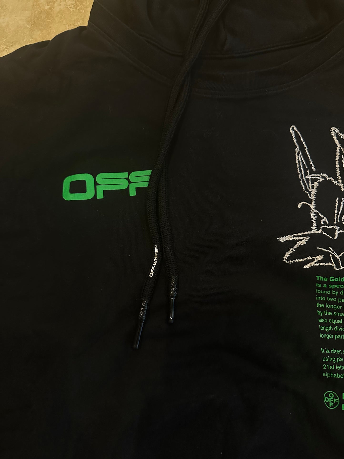 Off-White Double layered Rabbit Hoodie