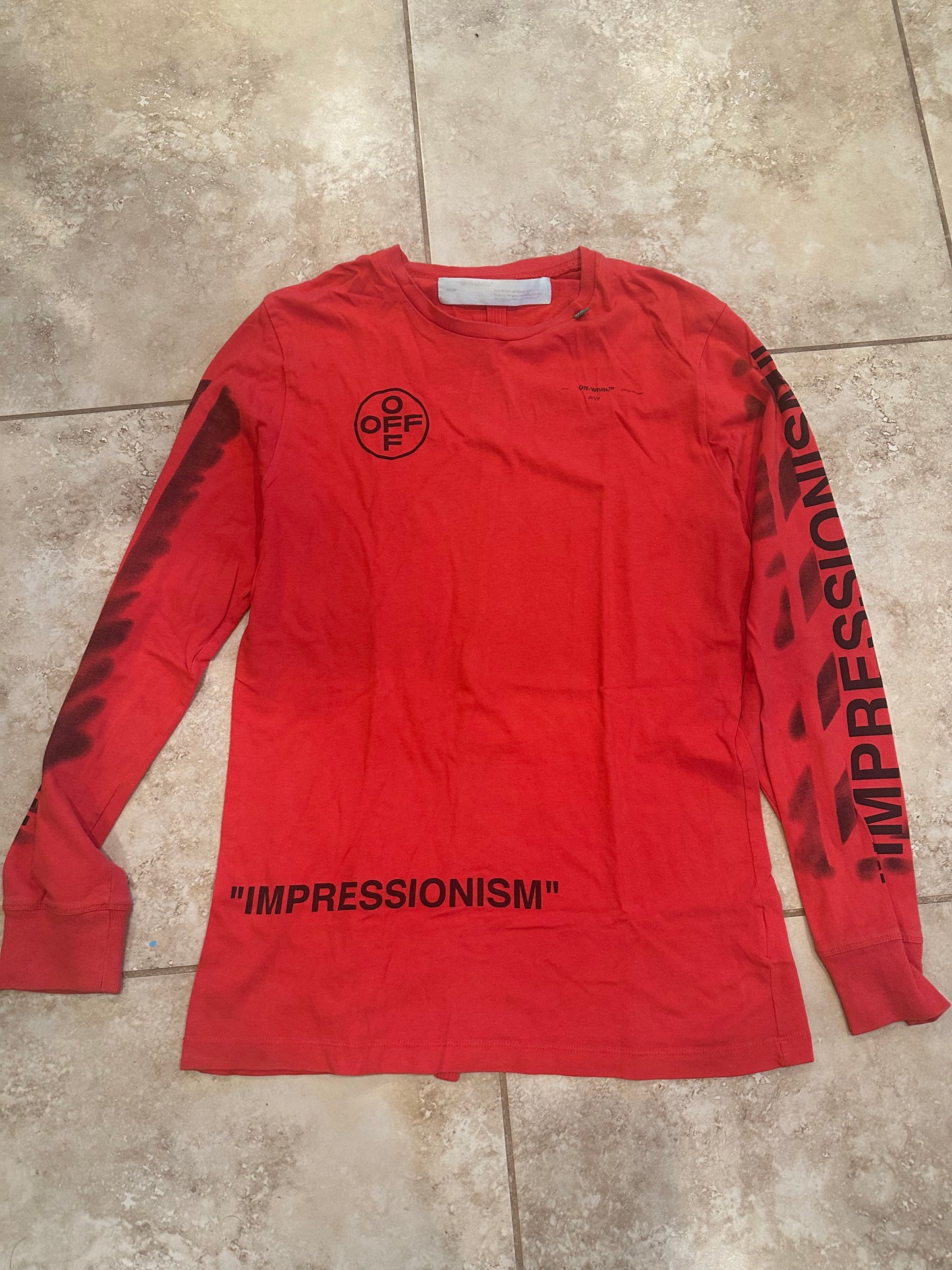 Off-White Impressionism Long Sleeve Tee